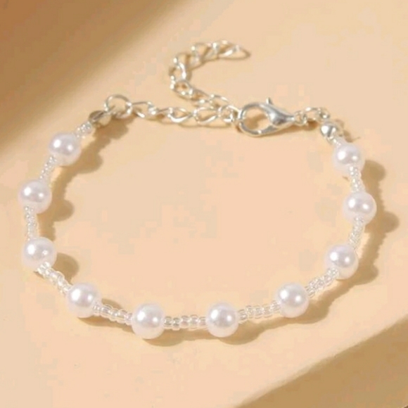 2/$29 Faux Pearl Beaded Bracelet - Picture 2 of 4